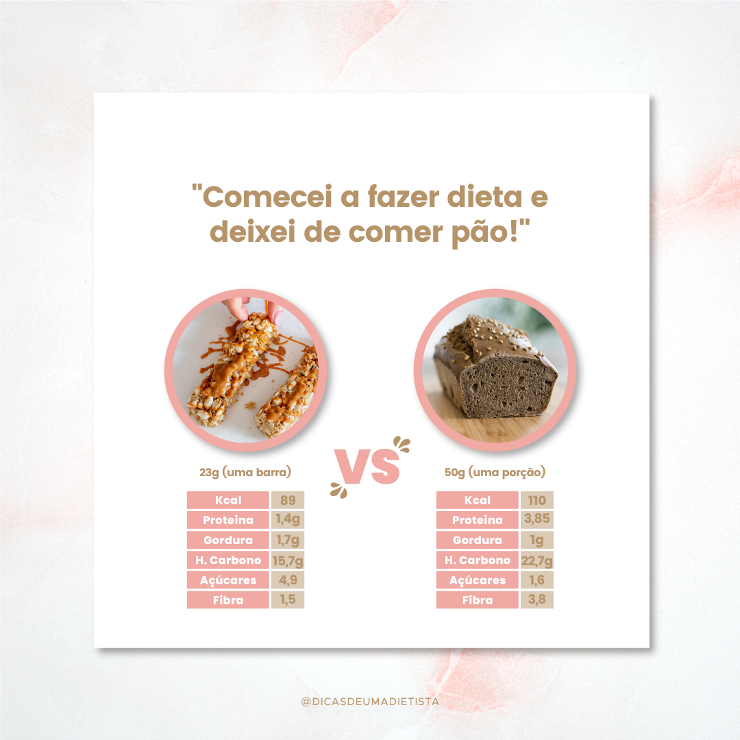 Comecei a fazer dieta e deixei de comer pão